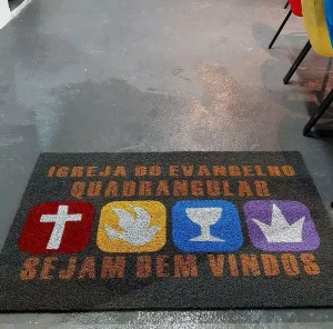 Tapetes personalizados para igrejas e templos - Capachos Forte SP