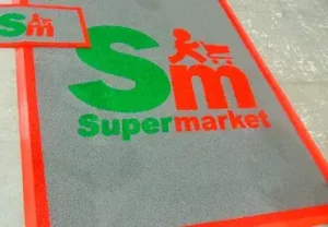 Tapetes personalizados para supermercados