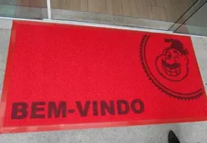 Tapete emborrachado - Tapete de Borracha - Tapete emborrachado personalizado - Capachos Forte SP